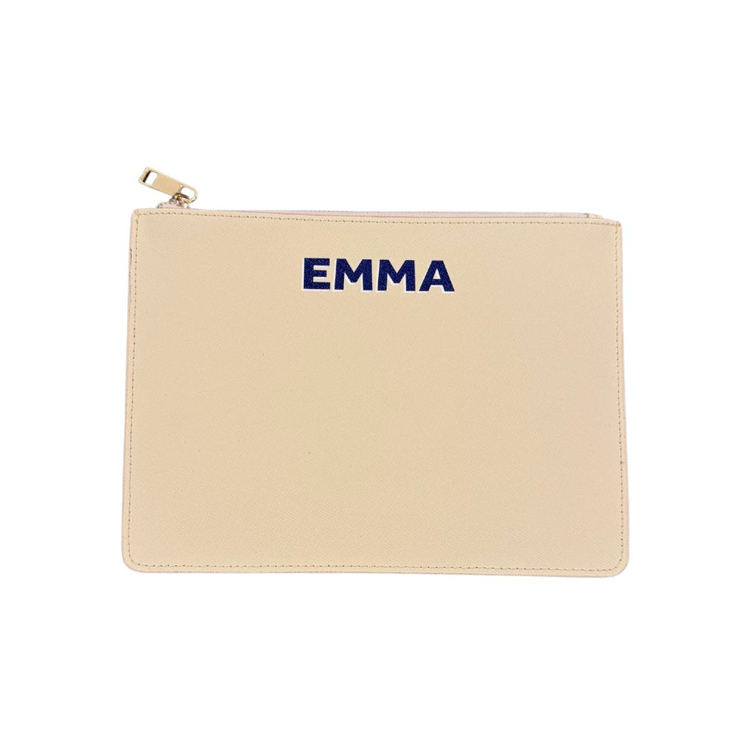 Personalised leather pouch hotsell