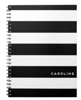 Wit & Delight Black Spiral Notebook
