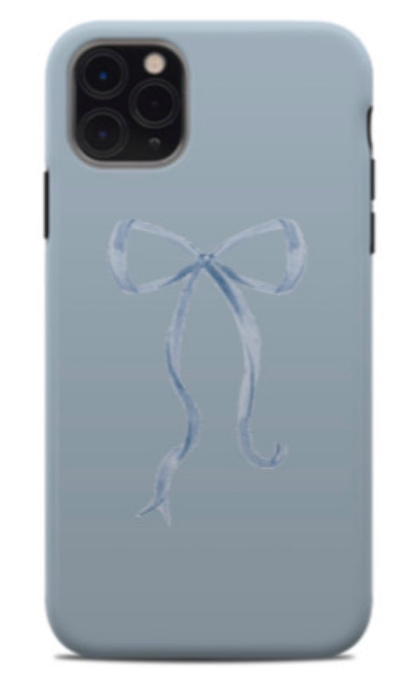 bows & blue x minnie & emma bow phone case