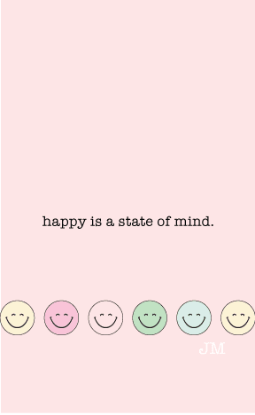 Happy Is A State Of Mind Covered Notepad