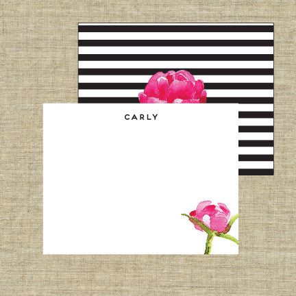 Peony Deluxe Triple Thick Note Cards