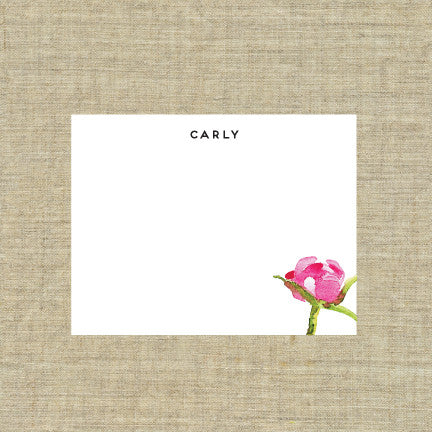 Peony Deluxe Triple Thick Note Cards
