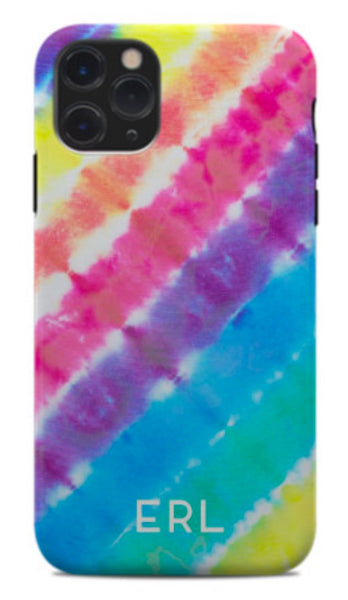 Rainbow Stripe Tie Dye Phone Case